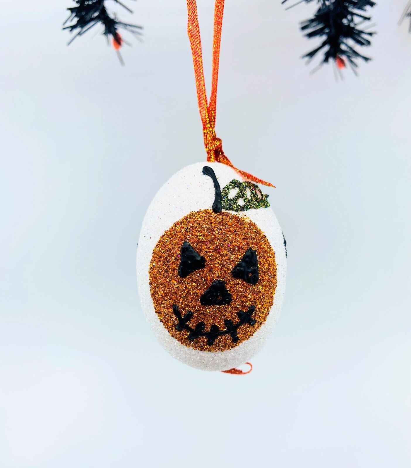 Halloween Ornament: Peter Priess Egg; Halloween Pumpkin