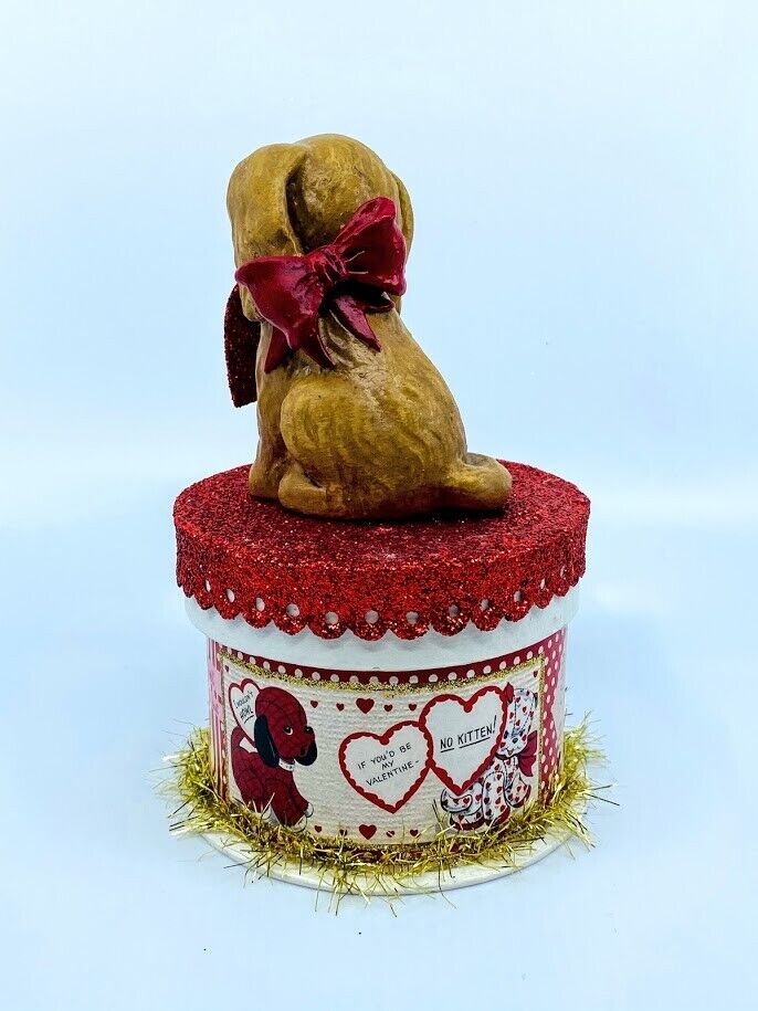 Bethany Lowe Designs: Valentine's Day; Puppy Love on Box, TL8692