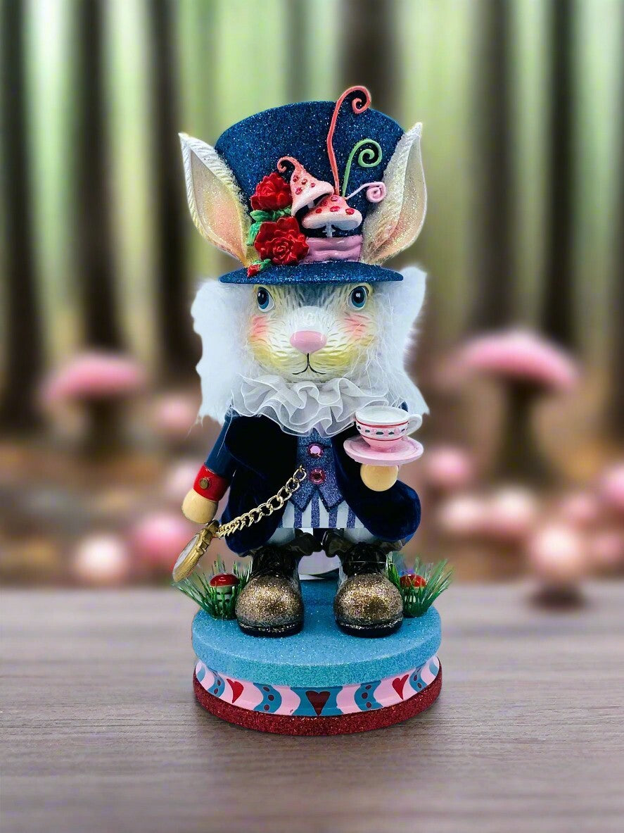 Kurt Adler Hollywood Nutcracker: Alice in Wonderland, The White Rabbit