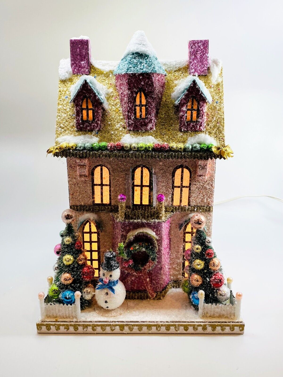 Cody Foster Christmas Light Up House, Snowman Villa, #HOU-399