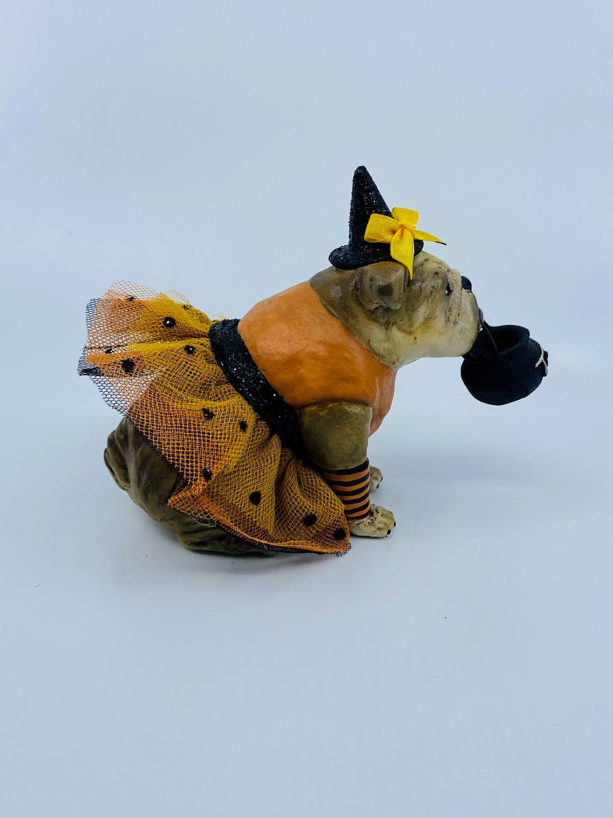 Bethany Lowe Designs: Halloween; Trick or Treat Bull Dog, Miss Halloween Tank