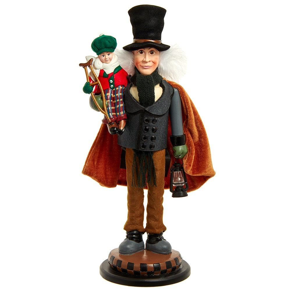 Kurt Adler Hollywood Nutcracker: Bob Cratchit & Tiny Tim, HA0688