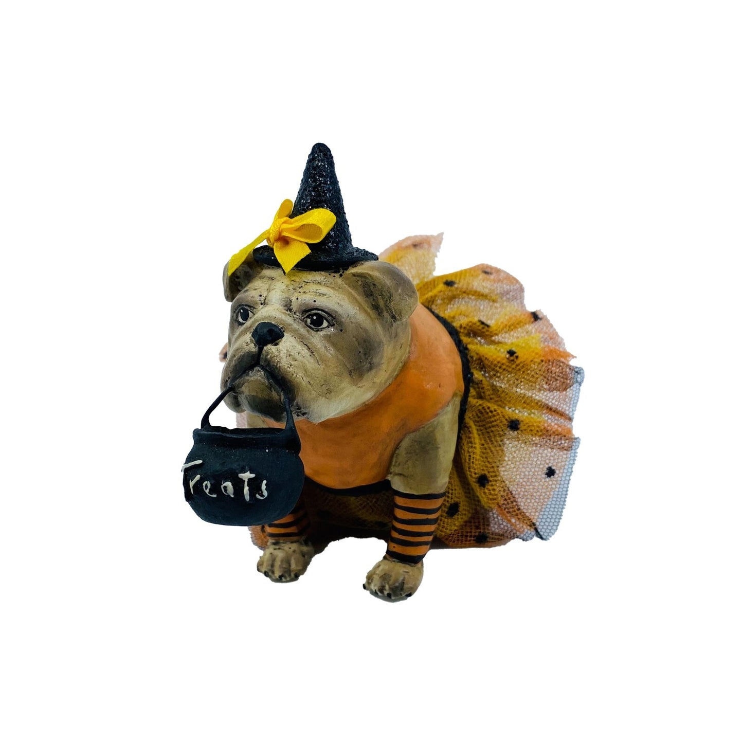 Bethany Lowe Designs: Halloween; Trick or Treat Bull Dog, Miss Halloween Tank