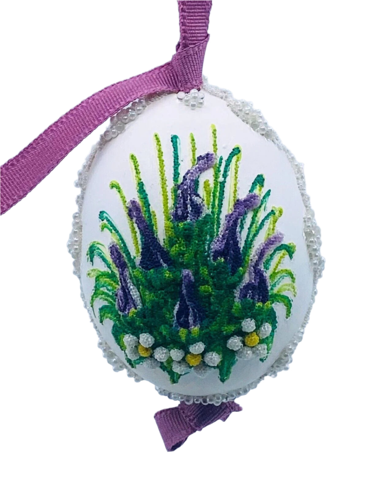 Easter Egg: Peter Priess, Spring Egg Ornament, Butterfly Garden