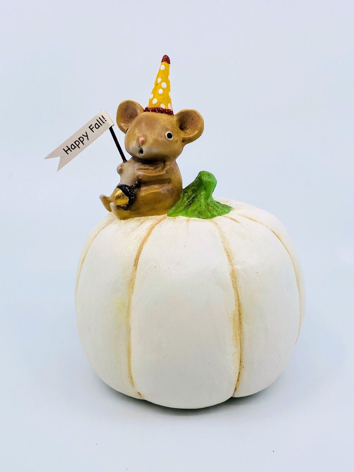 Bethany Lowe Designs: Halloween; Michelle Allen, Happy Fall Mouse on Pumpkin