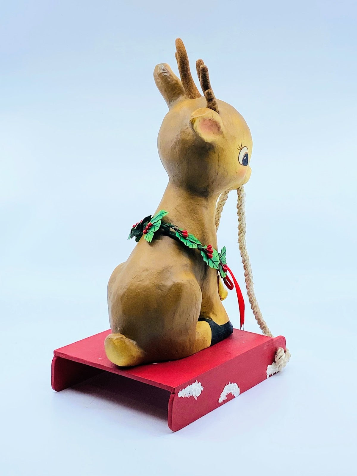Bethany Lowe Designs: Christmas; Reindeer on Sled, Item# TJ3318