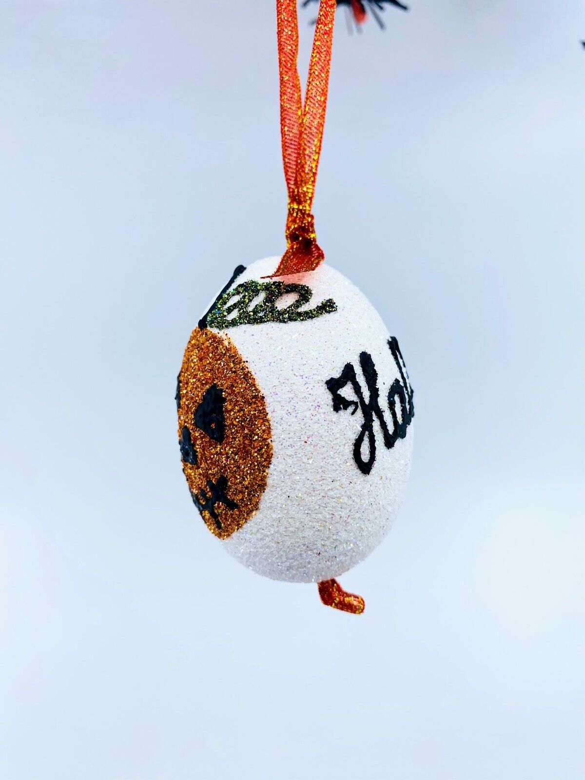 Halloween Ornament: Peter Priess Egg; Halloween Pumpkin