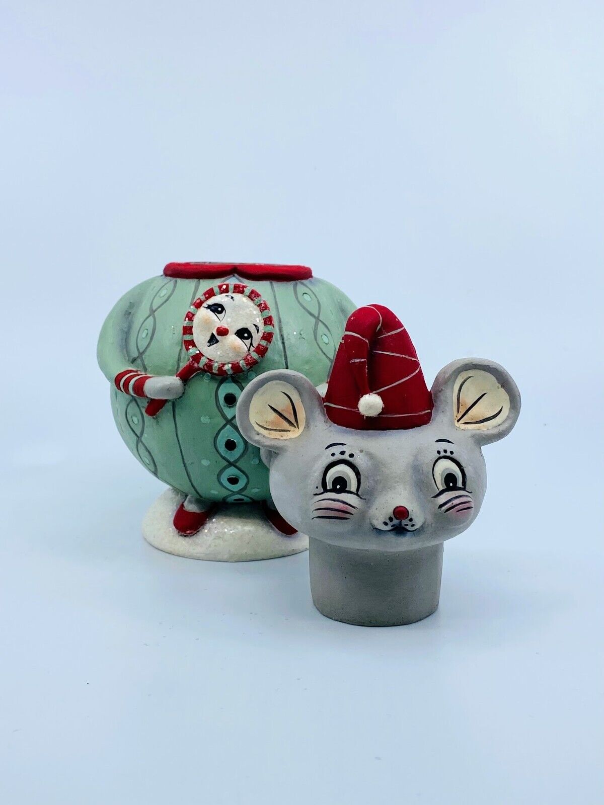 Bethany Lowe Design: Christmas; Johanna Parker, Spencer Squeak Dreams Jar JP3035