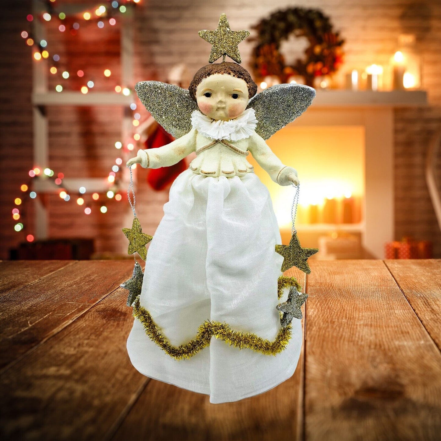 ESC Company; Dee Harvey; Christmas, Tatiana Angel Treetopper; Item# 81176