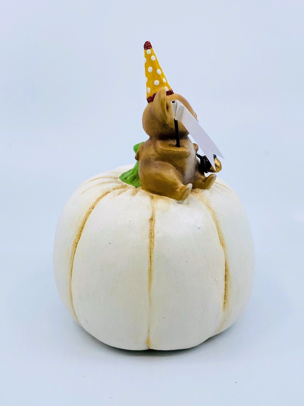 Bethany Lowe Designs: Halloween; Michelle Allen, Happy Fall Mouse on Pumpkin