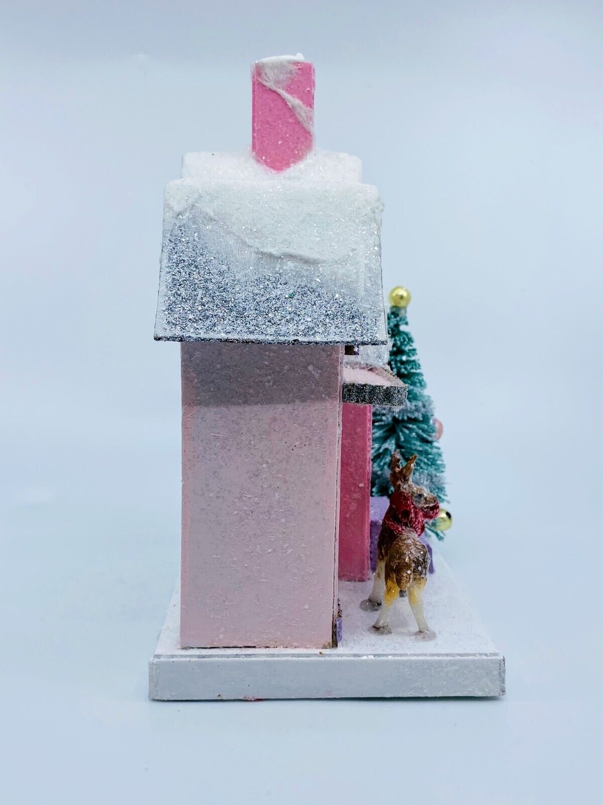 Cody Foster Light Up Christmas House, Glitter House, Petite Pink Cottage, HOU379