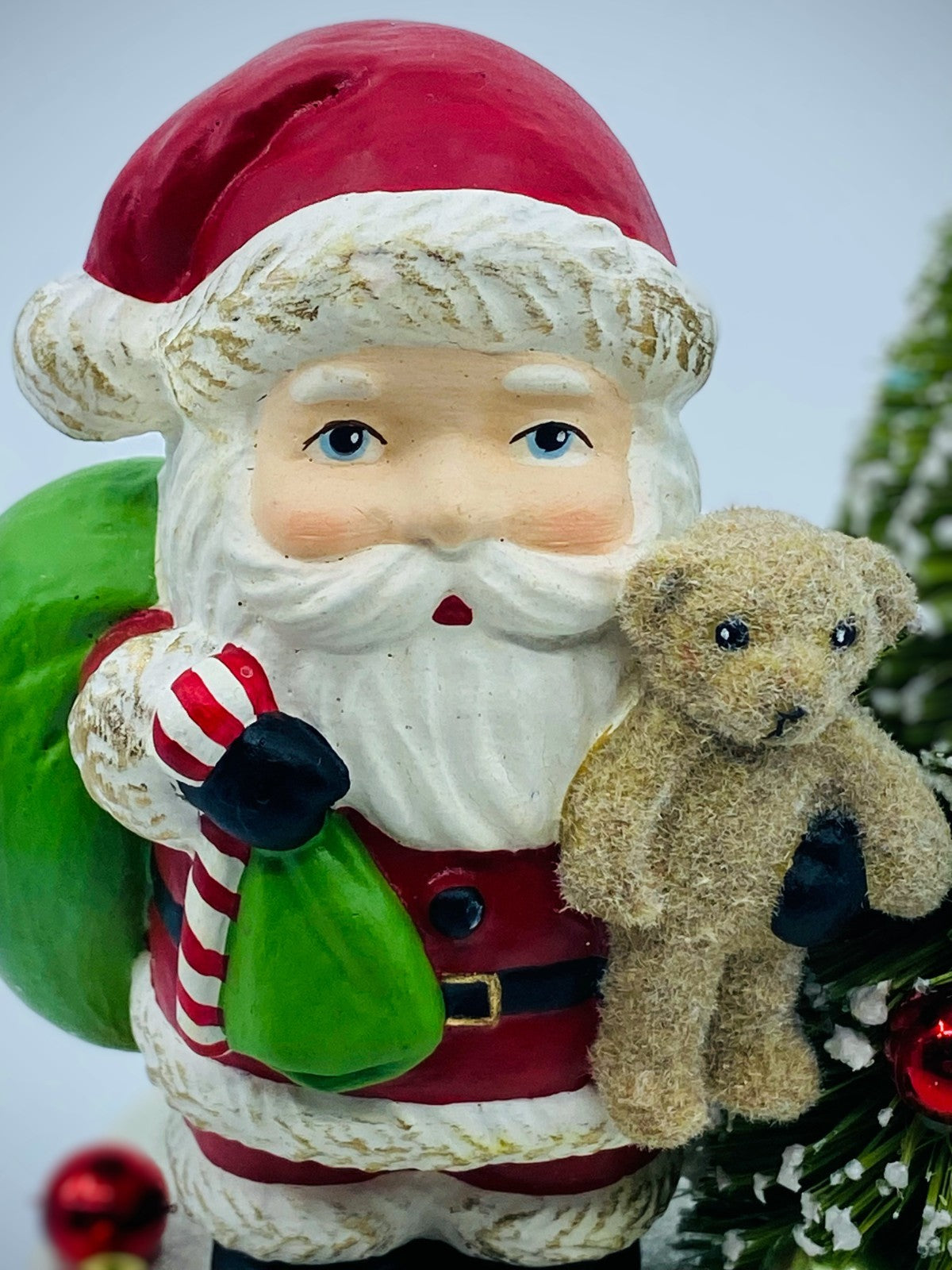 Bethany Lowe Designs: Christmas, Joy Santa on Box, Item# 2360