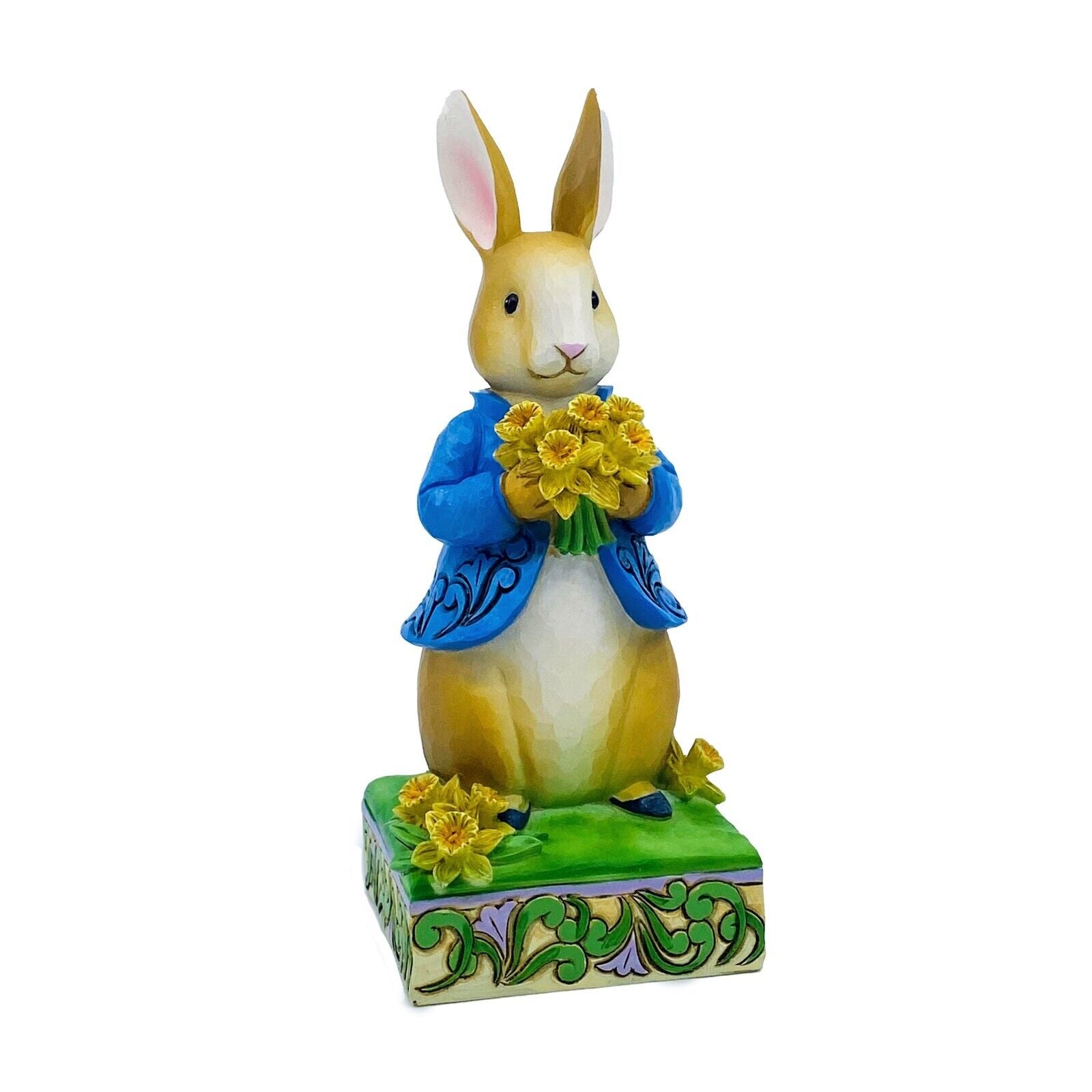 Enesco Jim Shore Heartwood Creek Peter Rabbit w/Daffodils "Delightful Daffodils"