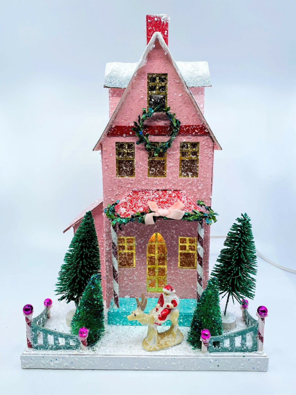 Cody Foster Christmas Light Up House, Putz House, Merry Merry House