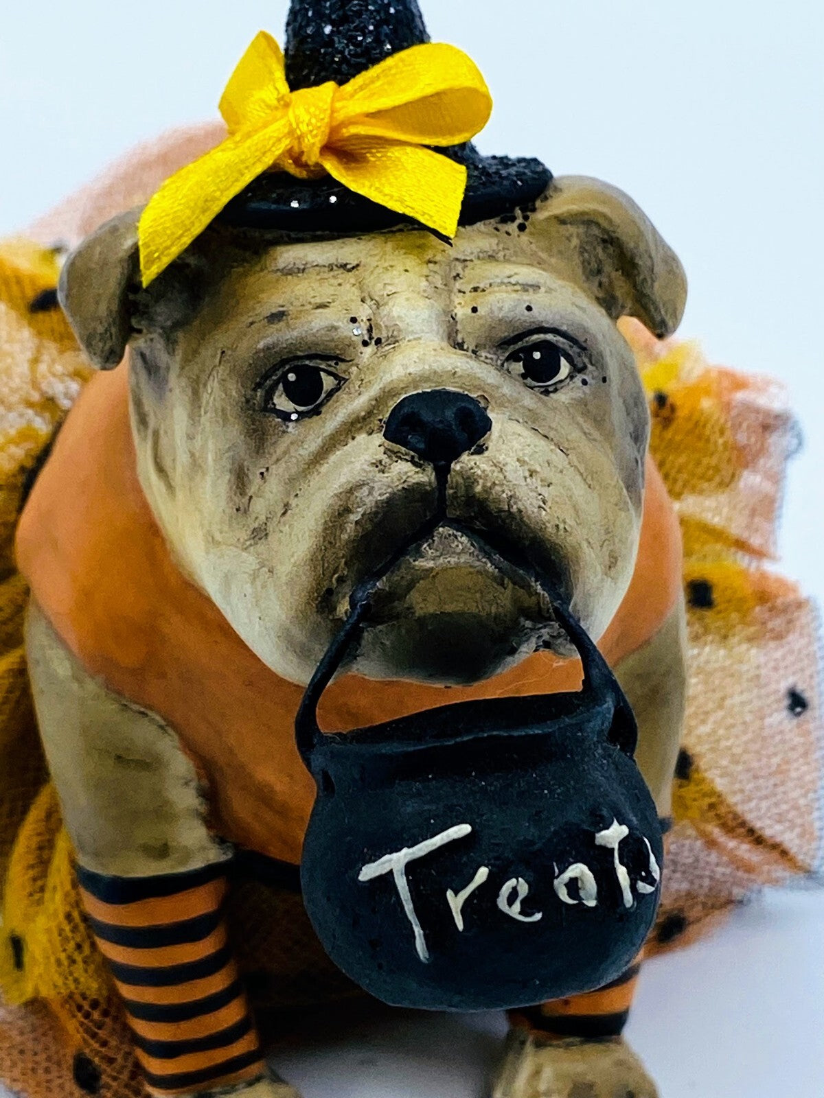 Bethany Lowe Designs: Halloween; Trick or Treat Bull Dog, Miss Halloween Tank