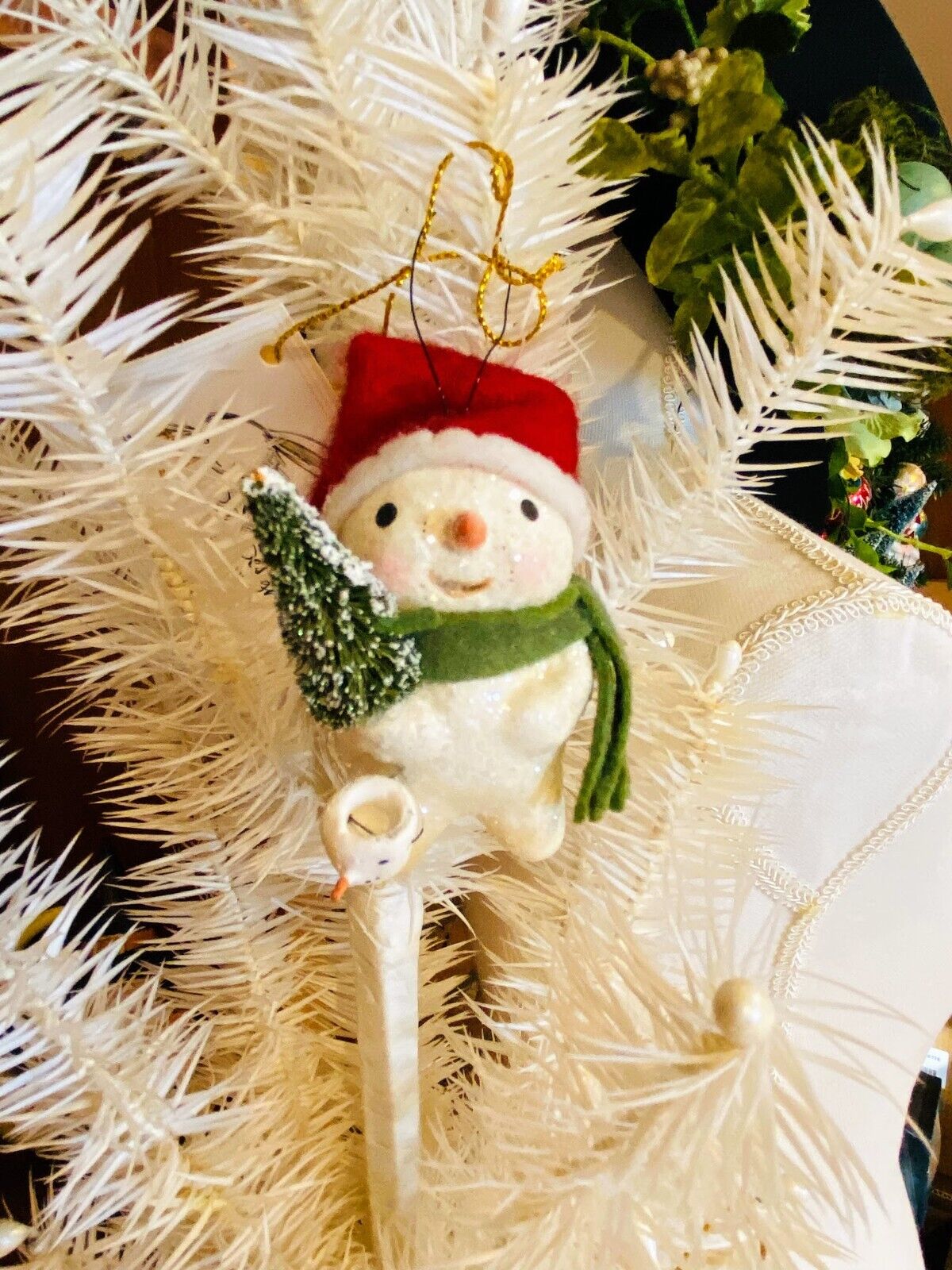 Bethany Lowe Designs: Christmas Ornament, Michelle Allen; Stocking Cap Snowman