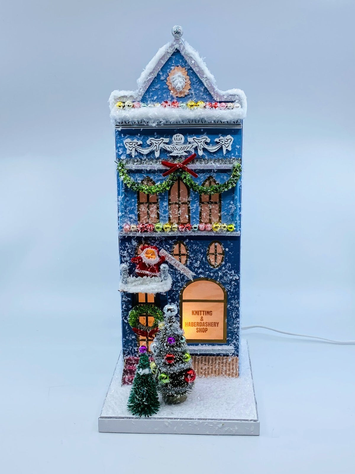 Cody Foster Christmas Light Up House, Knitting & Haberdashery Shoppe, #HOU-400