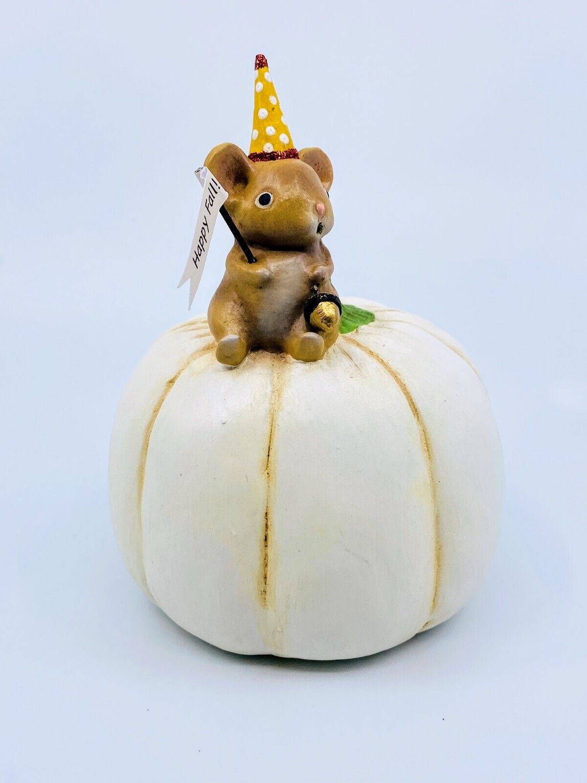 Bethany Lowe Designs: Halloween; Michelle Allen, Happy Fall Mouse on Pumpkin