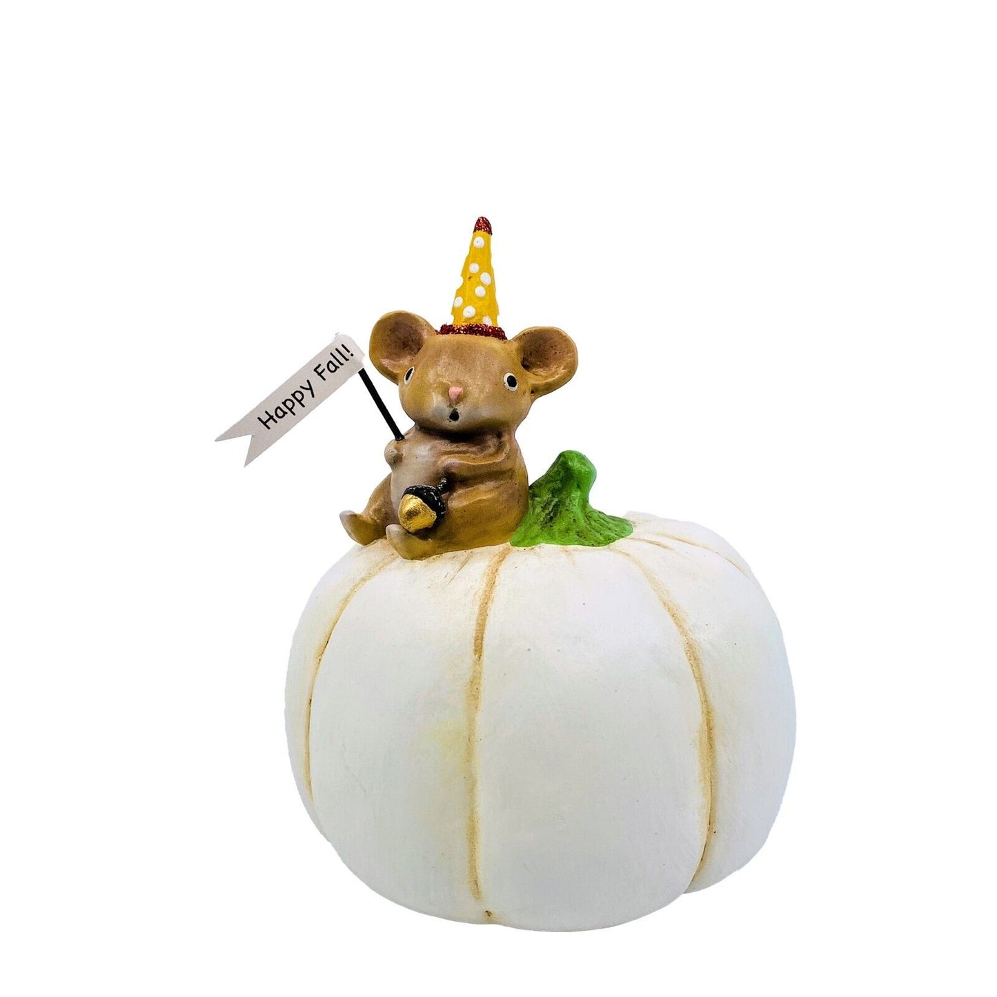 Bethany Lowe Designs: Halloween; Michelle Allen, Happy Fall Mouse on Pumpkin