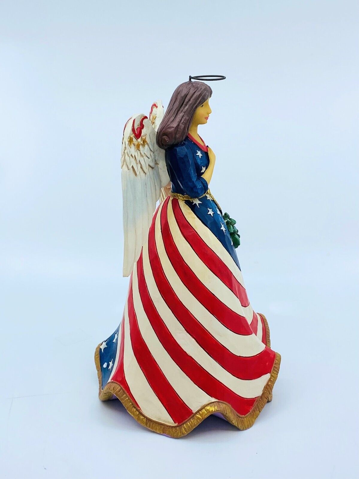 Jim Shore; Heartwood Creek, 4th of July, Patriotic Angel, "Bless the USA"