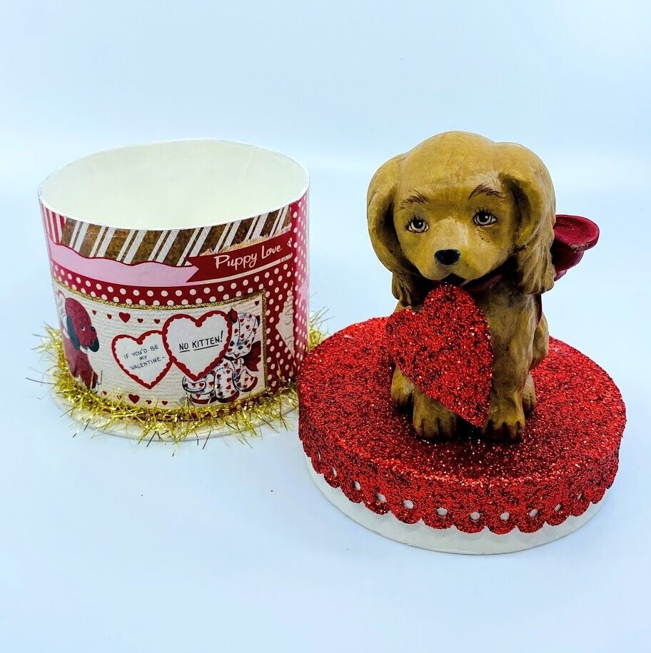 Bethany Lowe Designs: Valentine's Day; Puppy Love on Box, TL8692