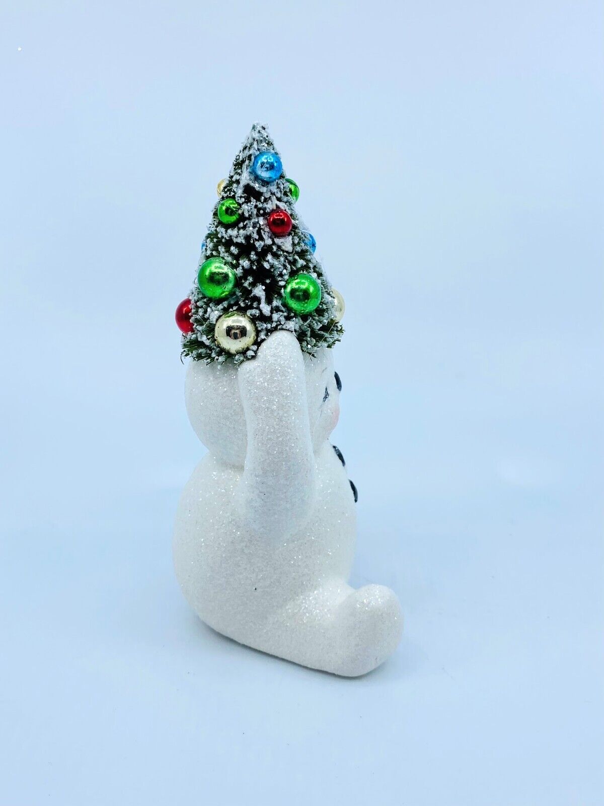Bethany Lowe Designs: Christmas; Retro Candy Cane Snowman w/Tree, Item# TL1354