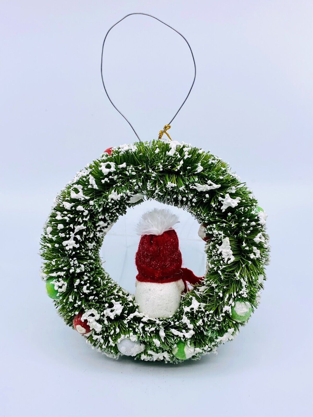 Bethany Lowe Designs: Christmas; Michelle Allen, Holly Jolly Snowman in Wreath