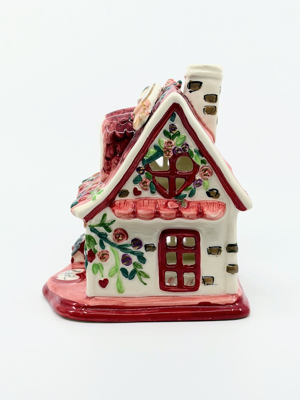 Blue Clayworks: Heather Goldminc, Valentine's Day, Hearts & Roses Candlehouse 