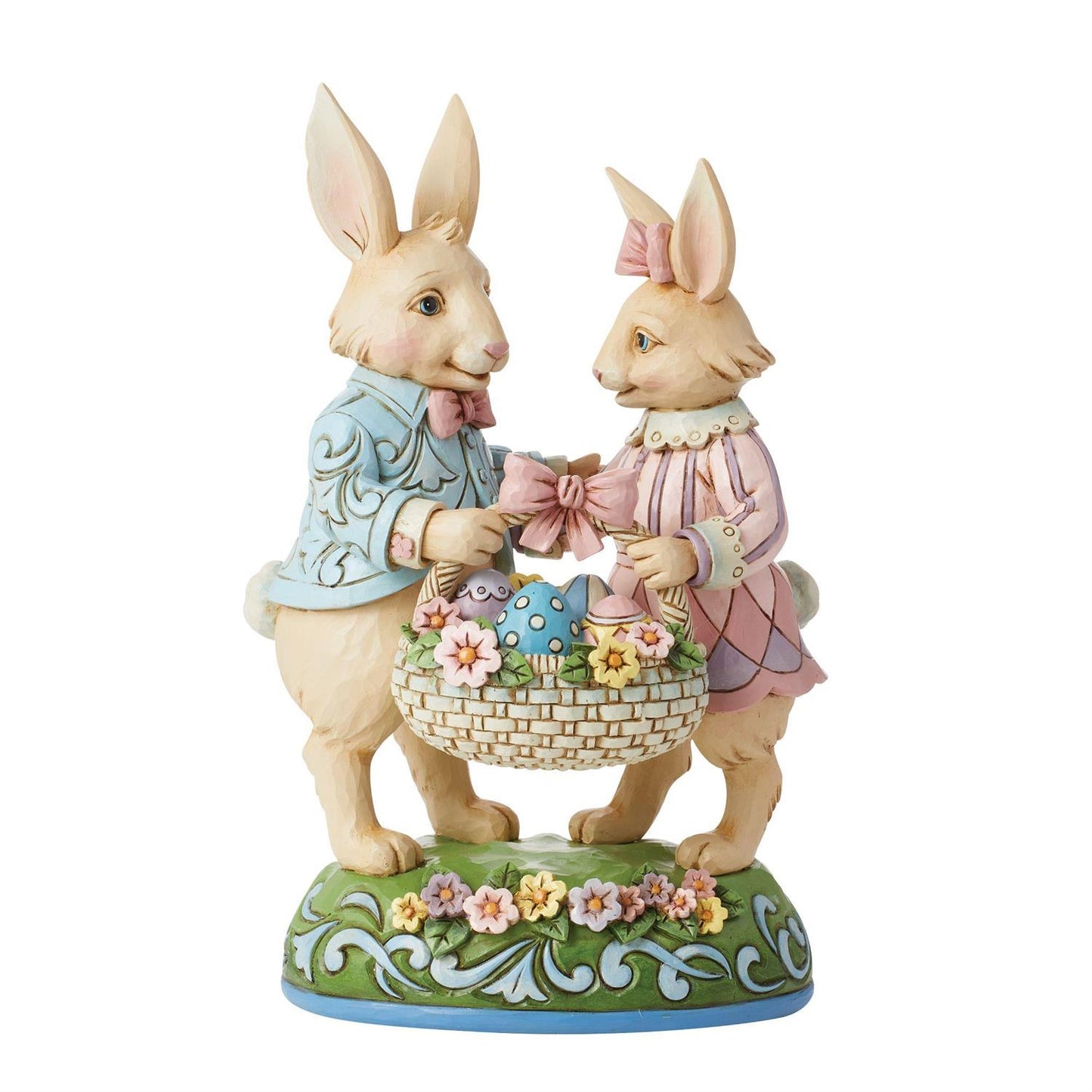 Jim Shore: Bunny Couple with Basket