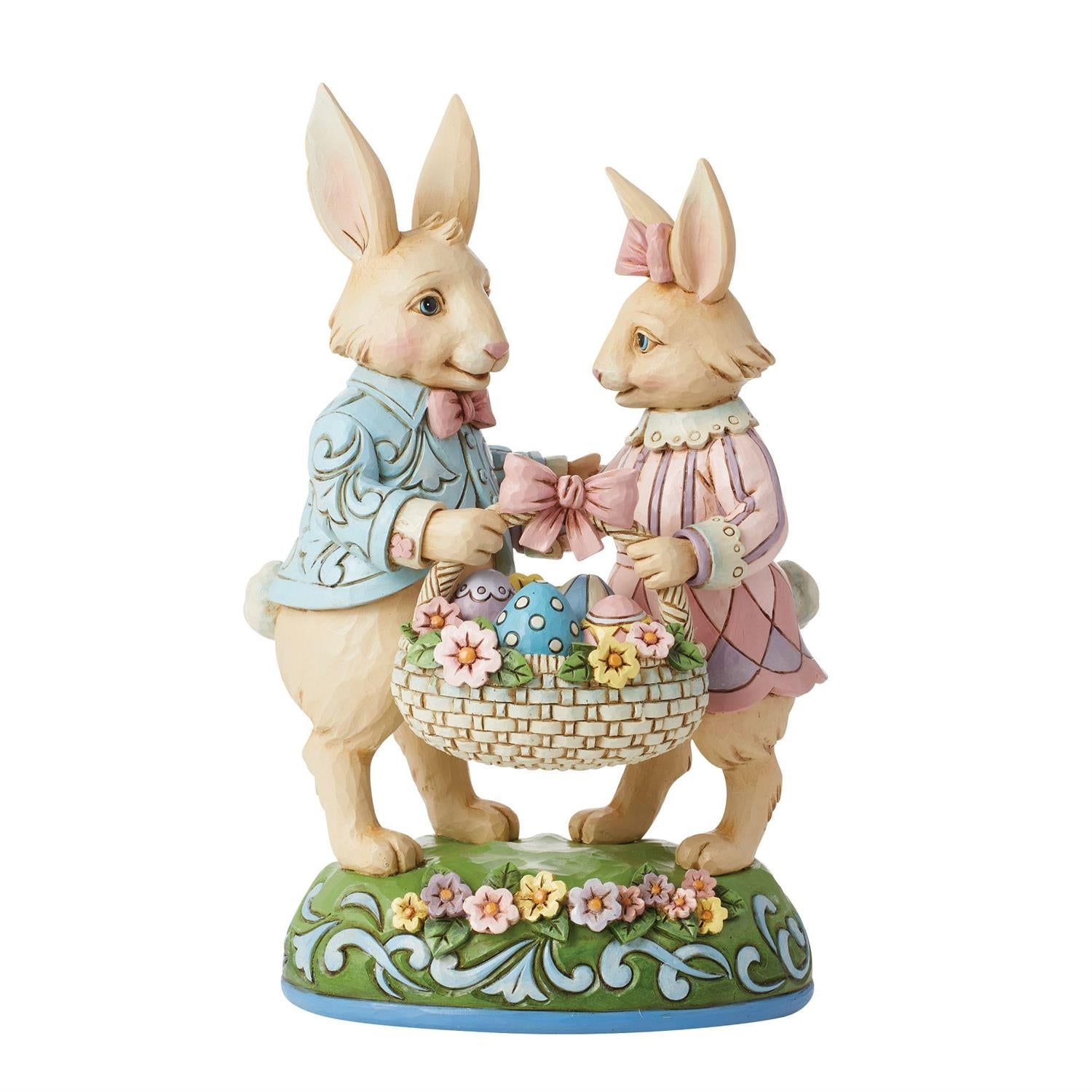 Jim Shore: Bunny Couple with Basket