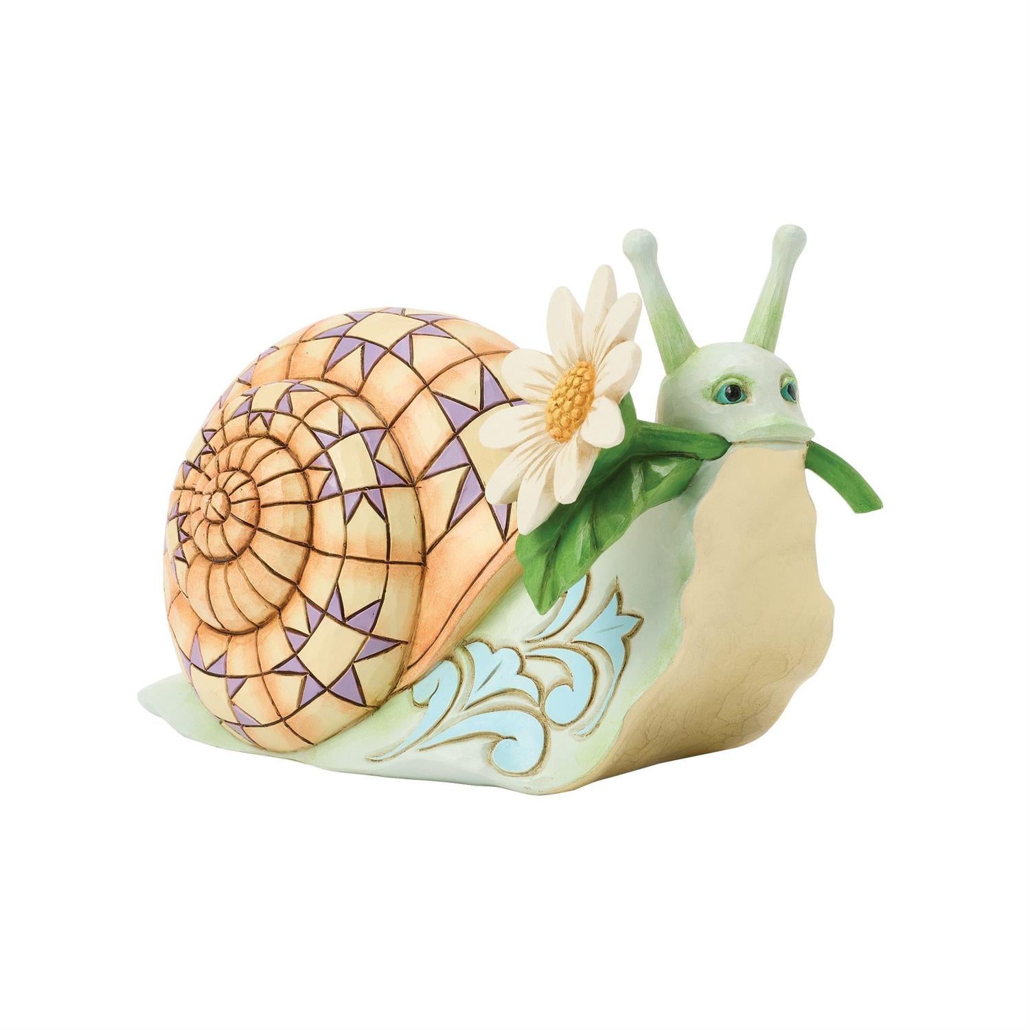 Jim Shore: Snail with Daisy Flower