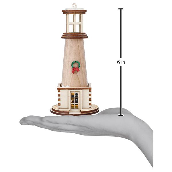 Old World Christmas: Holiday Lighthouse Ornament