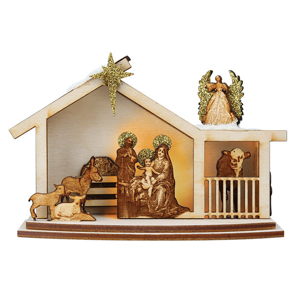 Old World Christmas: Ginger Nativity Ornament
