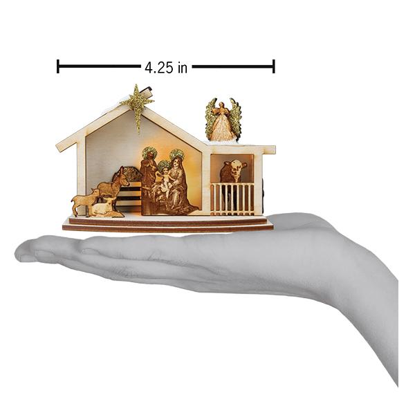 Old World Christmas: Ginger Nativity Ornament