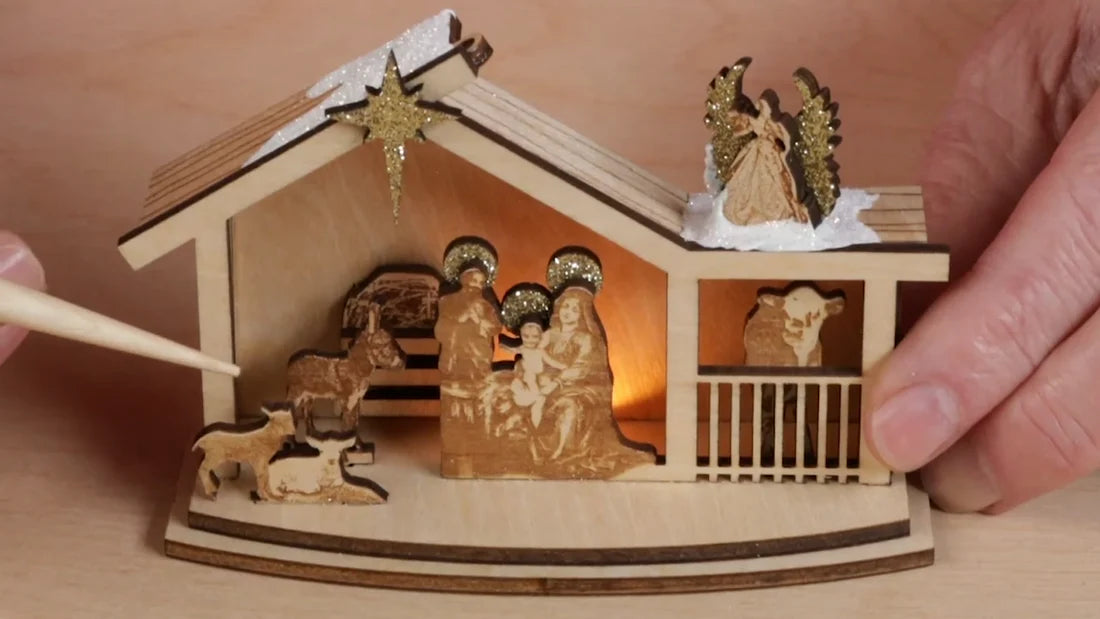 Old World Christmas: Ginger Nativity Ornament