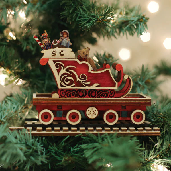 Old World Christmas: North Pole Express Sleigh Car
