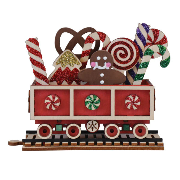 Old World Christmas: Candy Cane Train Car