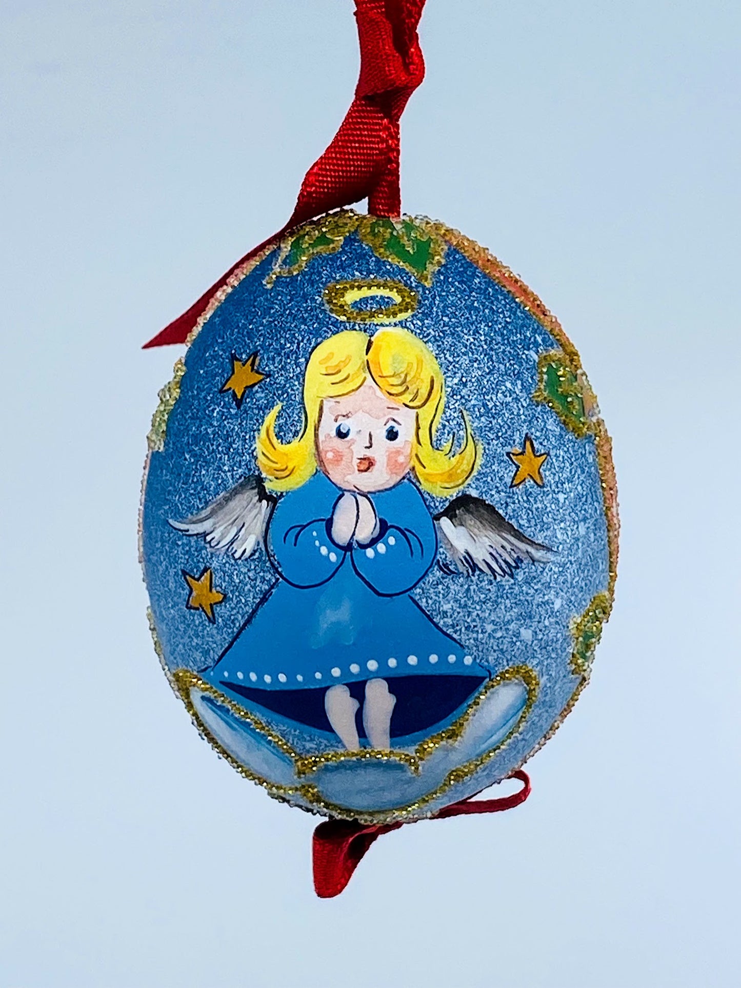 Christmas Egg Ornament: Christmas Angel