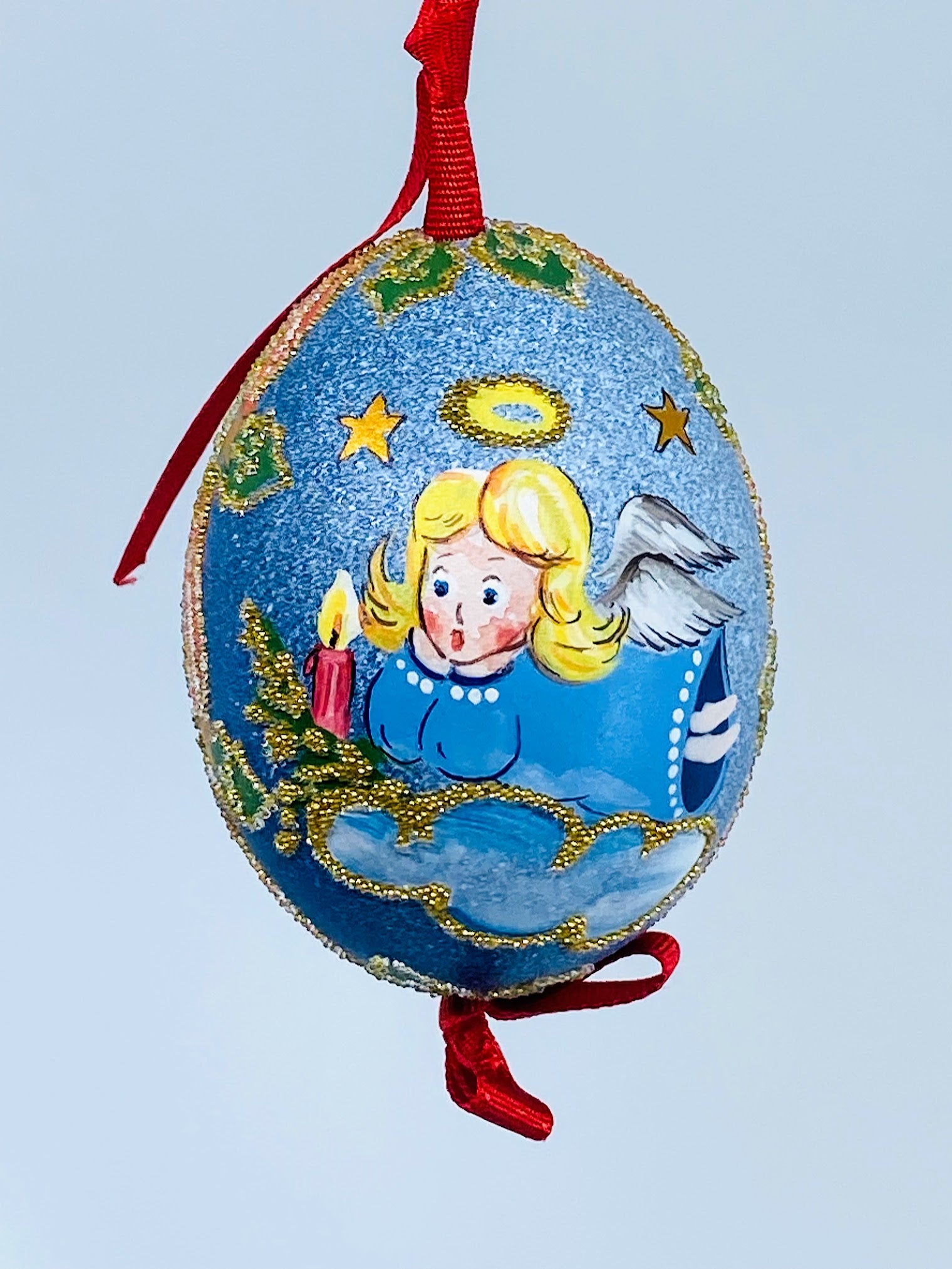 Christmas Egg Ornament: Christmas Angel