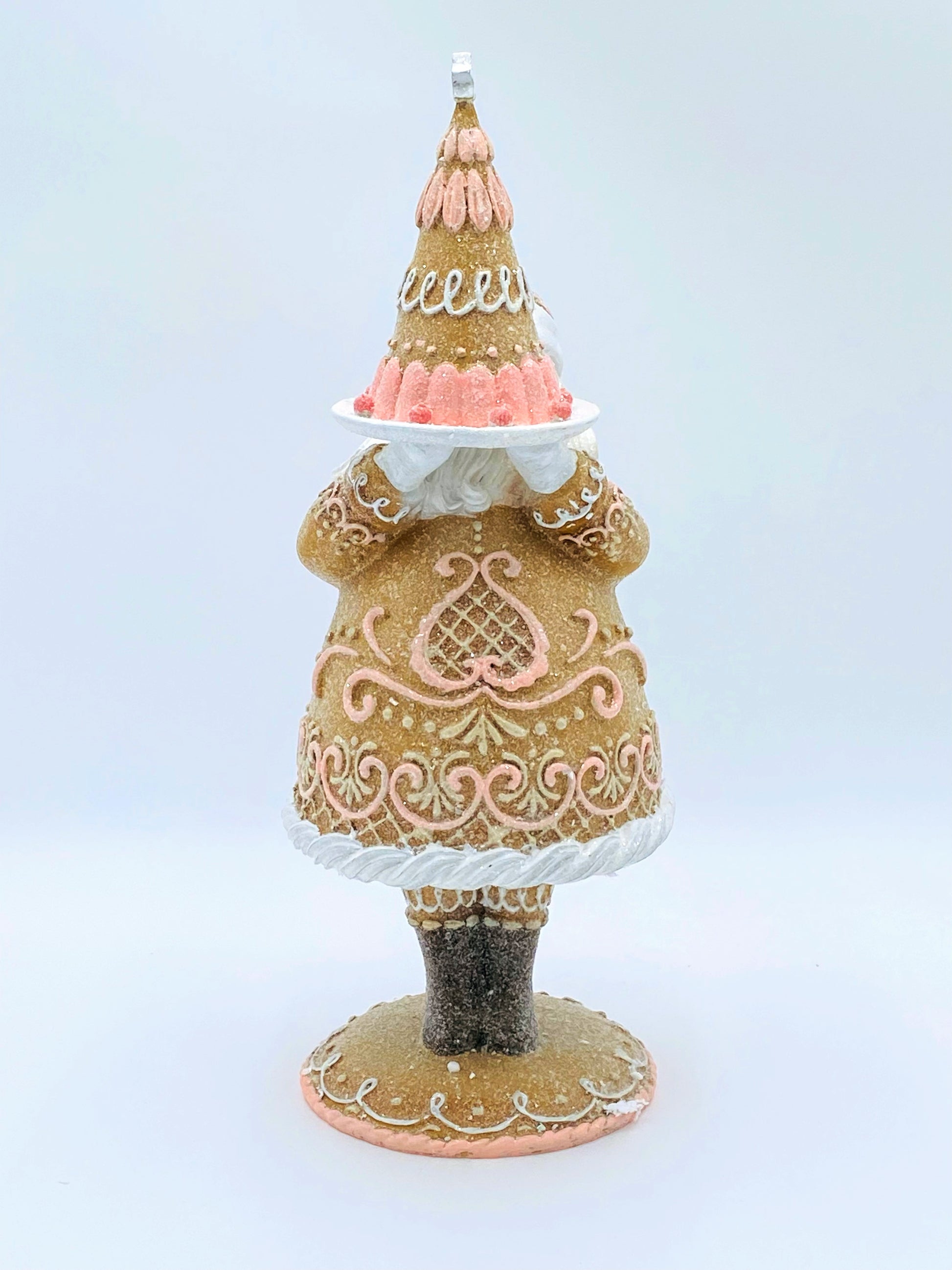 December Diamonds: Pink Gingerbread Santa
