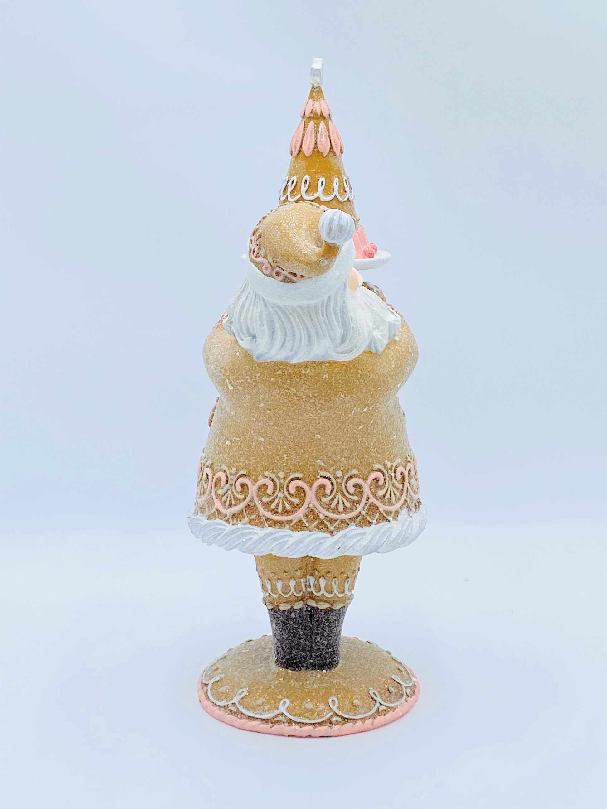 December Diamonds: Pink Gingerbread Santa
