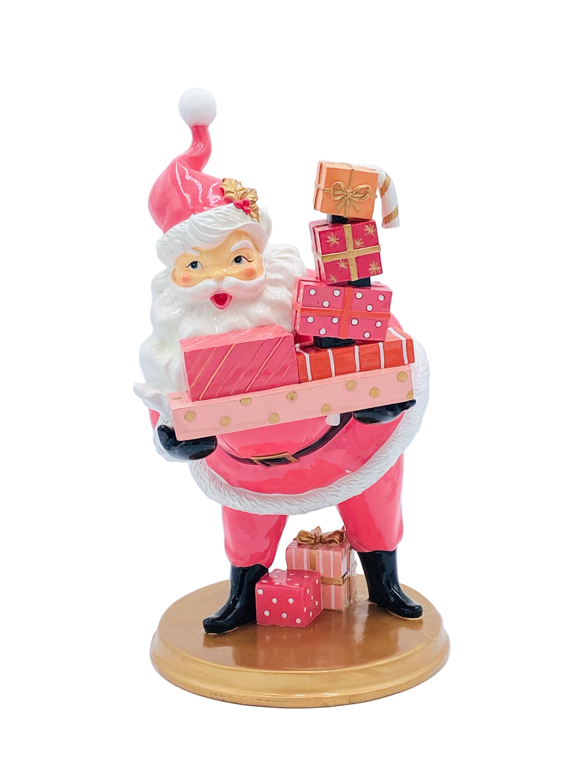 December Diamonds: Retro Pink Santa w/Gifts