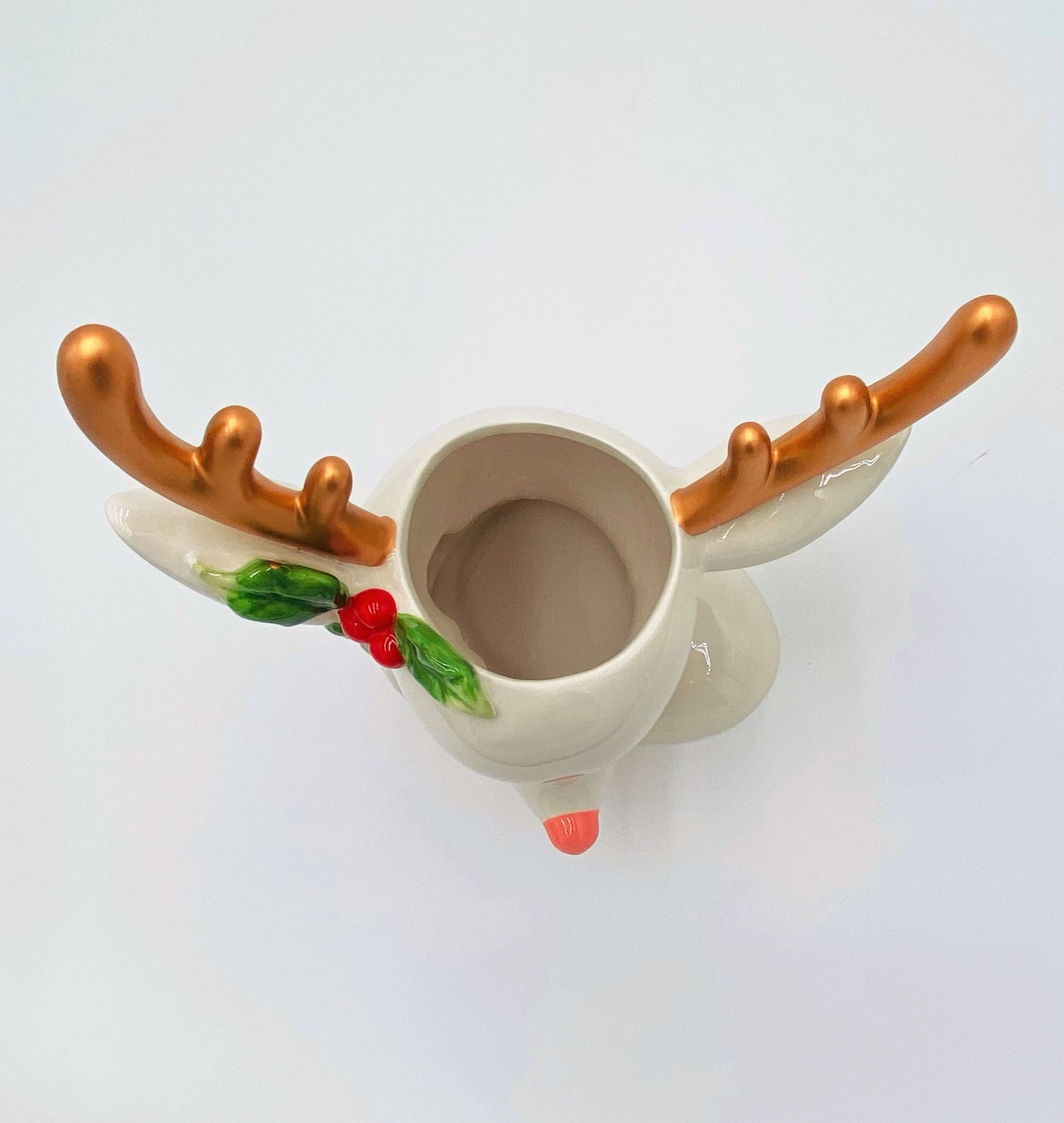 December Diamonds: Retro Christmas Deer Head Vase