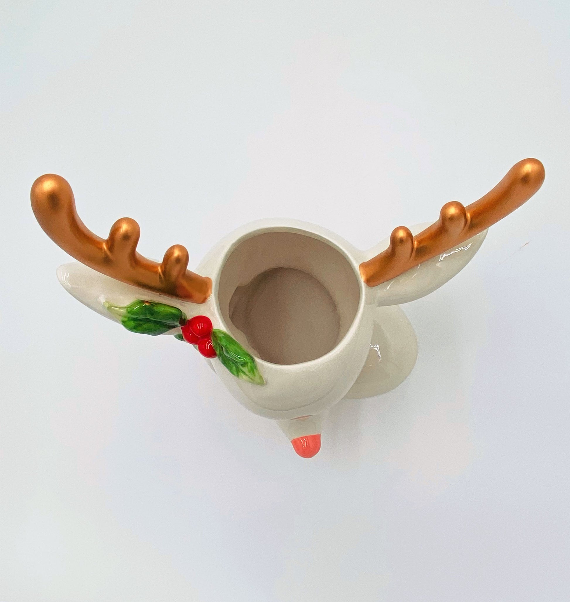 December Diamonds: Retro Christmas Deer Head Vase