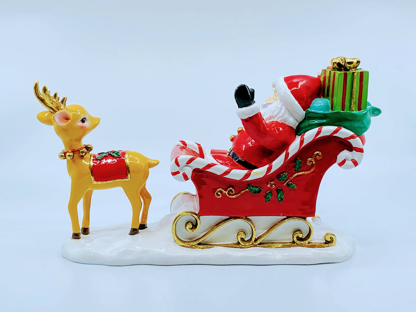 December Diamonds: Vintage Santa in Sled