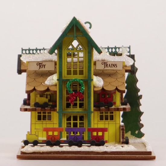 Old World Christmas: Toy Train Shop